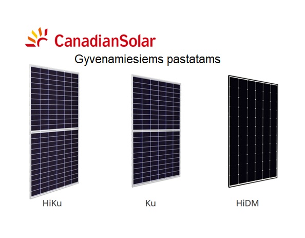 Canadian Solar gyvenamiems pastatams